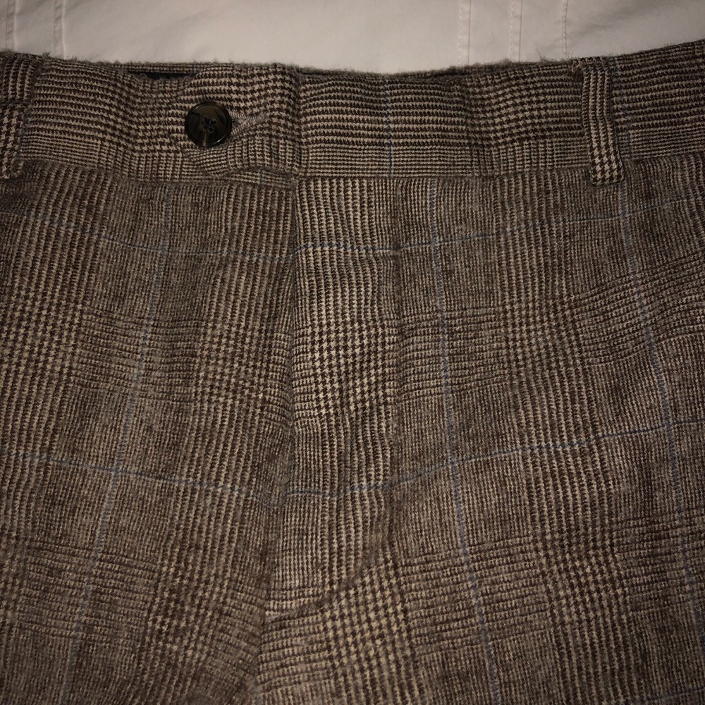 Plaid brown dress pants 32x32 slim fit